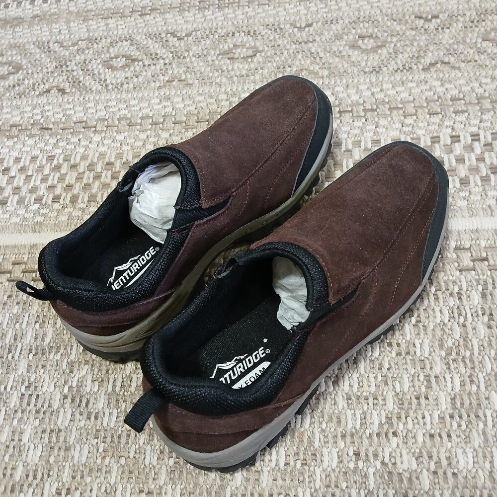Adventuridge Memory Foam Men's Brown Suede Slip On Shoes sz 11
